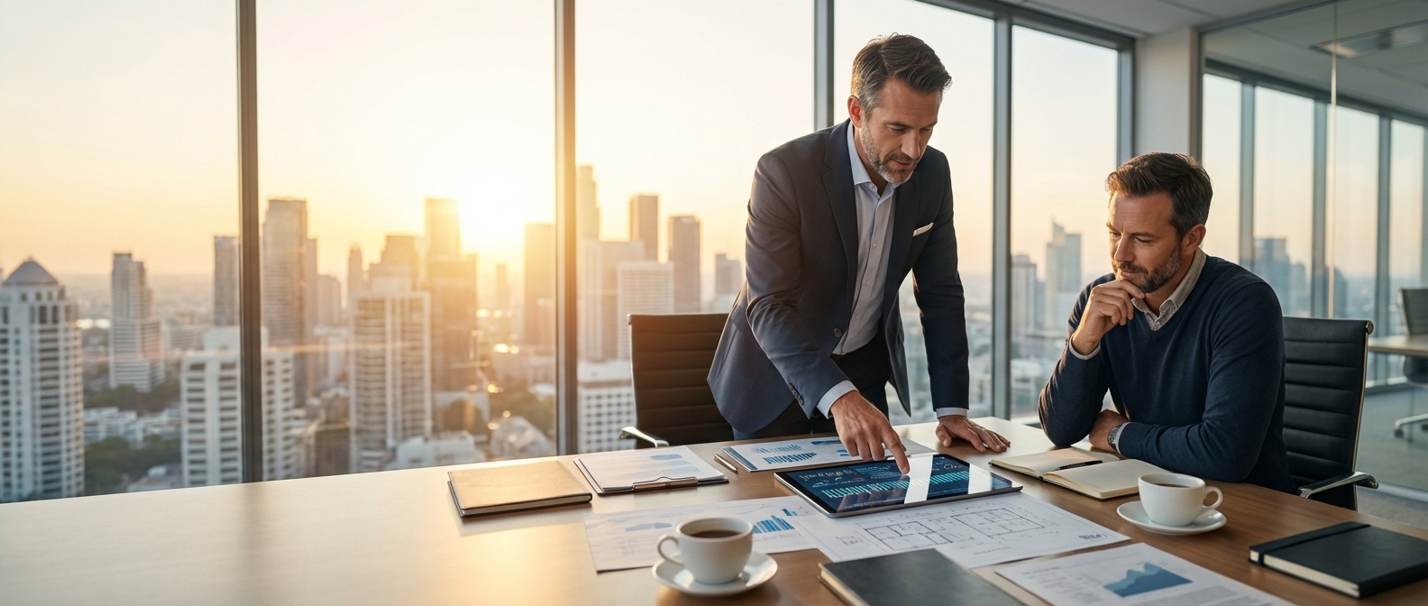 Vastgoedbeleggers in gesprek