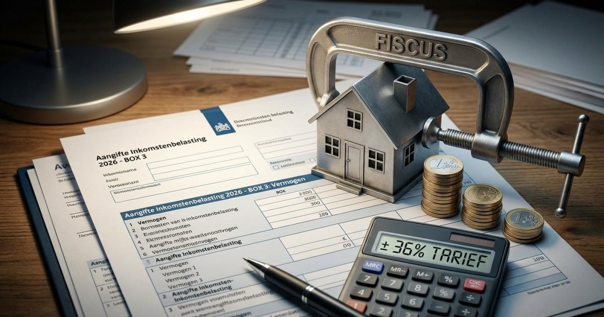 Hoeveel belasting betaal ik in Box 3 over mijn beleggingspanden in 2026?