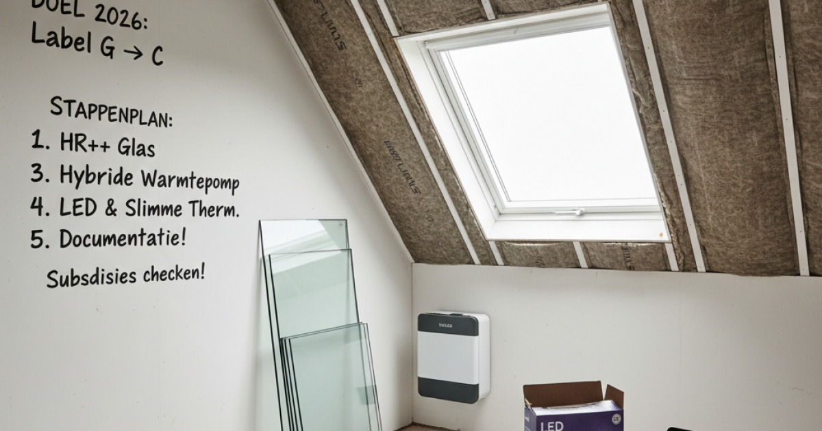 Van Energielabel G naar C: Realistische stappen voor de particuliere belegger in 2026